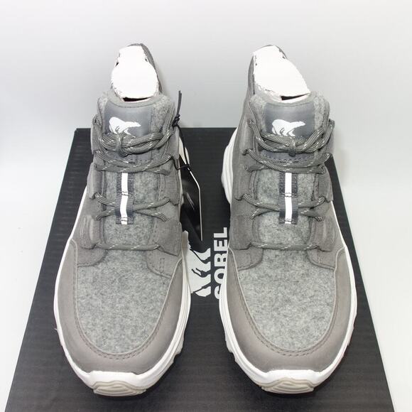 NEW Sorel Kinetic Breakthru Caribou Sneaker Boots Quarry Gray Women's 7.5 - Picture 5 of 10